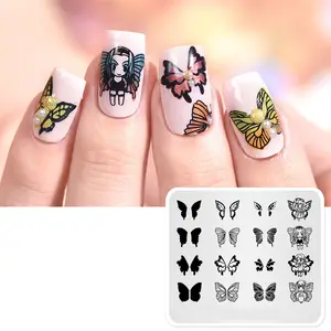 Private Label Nail Art Design Self Adhesive Foil Gel Polishing Decoration 3D Christmas Nail Stickers