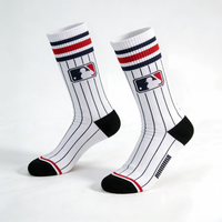 Chaussettes de baseball légères et respirantes en coton biologique peigné, antibactériennes, avec logo personnalisé, pour jeunes et enfants, sports de plein air