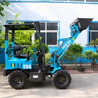 HZM huizhong marca 400kg 4WD pala gommata elettrica da giardino zero E04 606 con batteria al litio in vendita