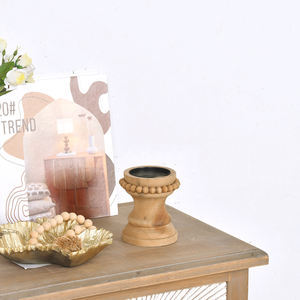 Décorations de table Antiquités rustiques Bougeoirs en bois Base en bois de <span class=keywords><strong>sapin</strong></span> naturel <span class=keywords><strong>Bougeoir</strong></span> - Product Image 5