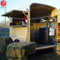 Boîte à cheval Mobile pour Pizza, camion de glaces, chariot de restauration rapide, remorque cheval avec cuisine complète, chariot pour chien en vogue, nouveau Style 2019