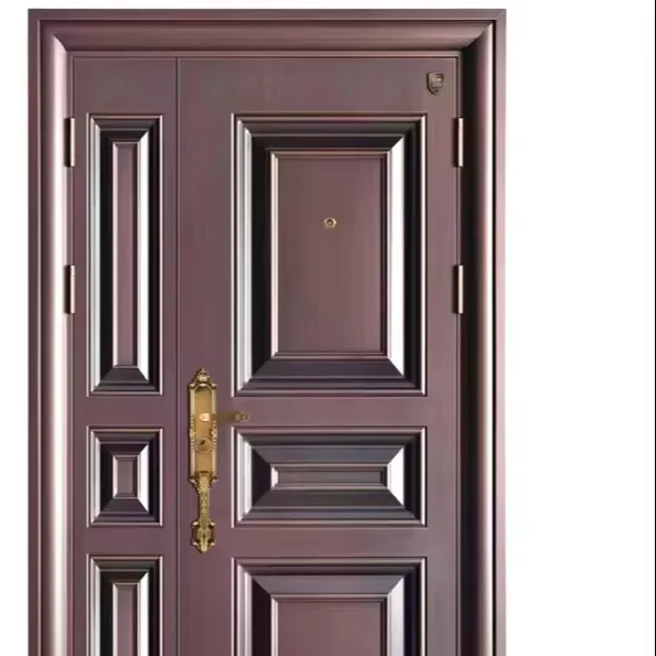 Cửa kim loại bên ngoài thiết kế đơn giản an ninh thép cửa chống đạn an ninh lối vào cửa khác