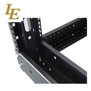 Rack de serveur LE à 4 poteaux, rack ouvert sur pied avec 4 roulettes, cadre ouvert - Product Image 3