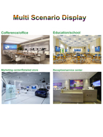 Nouveau modèle 20 points, écran tactile LCD 55 pouces, affichage LED OEM pour l'éducation, l'enseignement, les conférences, tableau blanc interactif intelligent