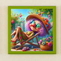 Broderie Diamant 5D Carré/Rond Ever Moment, Peinture Vieille Femme Heureuse, Point de Croix, Mosaïque, Décoration Maison, Cadeau ASF2797