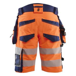 BLAKLADER - 112016485389C48 <b>Hi</b>-<b>Vis</b> <b>shorts</b> 4-way stretch Orange/Navy blue - EAN 7330509927854 <b>HI</b>-<b>VIS</b> WORKWEAR - Product Image 2