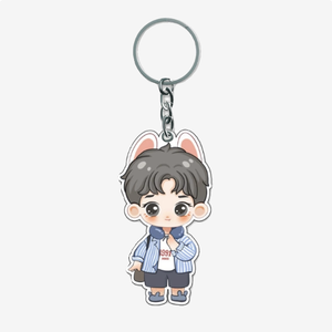 Acrylic Cartoon Pyramid Sports Theme <b>Keychain</b> with Transparent Design Customizable Compression Pattern for Souvenir Gifts - Product Image 1