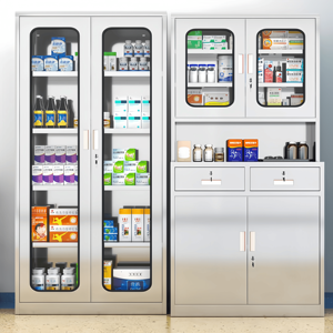 ארון תרופות נירוסטה 304 ננעל, אחסון סטרילי לציוד רפואי, עמיד בפני לחות - Product Image 4