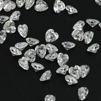 D E F diamants blancs cultivés en laboratoire diamants en vrac en forme de coeur certifiés IGI 0.5CT 1CT 2CT 3CT 4CT diamant