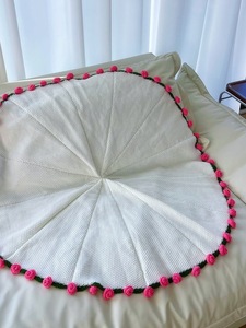 Manta de ramo de rosas tejida a mano lista para usar, para flores de lirio de los valles y margaritas de ganchillo, decoración del hogar y regalos festivos - Product Image 6