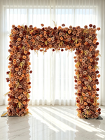 Arche de fleurs artificielles en soie blanche moderne, durable et de haute qualité pour la décoration de mariage, d'événements et de fêtes