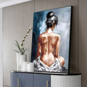 Pintura al Óleo de Retrato de Mujer Desnuda Sexy, Pintura Moderna sobre Lienzo Pintada a Mano, Arte de Pared Nórdico, Cuadros para Decoración del Hogar - Product Image 3