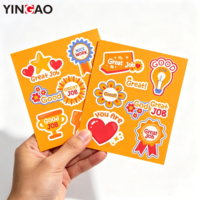 Hojas de Pegatinas Coloridas y Divertidas para Hacer Manualidades, Pegatinas Motivacionales de Recompensa para Maestros, Dibujos Animados de Incentivo para Estudiantes, Decoración para Equipaje