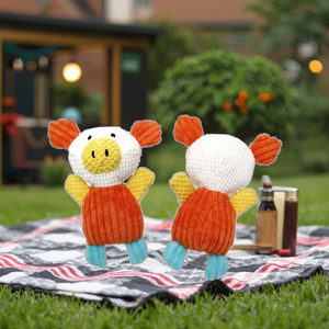 Fabrikant Nieuwe Aankomst Multi Kleuren Huisdier Schattig Dier Grappig Varken Onverwoestbaar Pluche Speelgoed Kauwen Kies Hond Speelgoed Met Pieper - Product Image 3