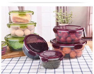 Oem 24 Piece Eco-friendly Airtight Food Storage <b>Container</b> Set <b>Plastic</b> Injection Molding Portable for Kitchen Office Use - Product Image 3