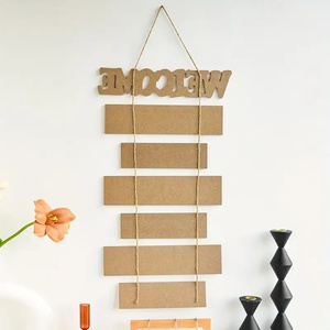 Placa de <span class=keywords><strong>madera</strong></span> transfronteriza <span class=keywords><strong>para</strong></span> decoración del hogar respetuosa con el medio ambiente, <span class=keywords><strong>frases</strong></span> inspiradoras, letrero de <span class=keywords><strong>madera</strong></span> grabado <span class=keywords><strong>en</strong></span> arte, cuerda de yute vinculada - Product Image 1