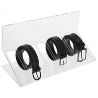 Présentoir en acrylique transparent sur mesure pour ceintures, élégant support pour cravates, nœuds papillon, bijoux, montres, usage domestique, sérigraphié