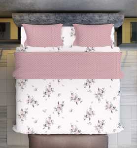 Juego de Ropa de Cama de Microfibra Estampada Premium de 4 Piezas, Sábanas, Fundas de Almohada, Suave, Ligero, Transpirable, 400 Hilos, Bordado - Product Image 3