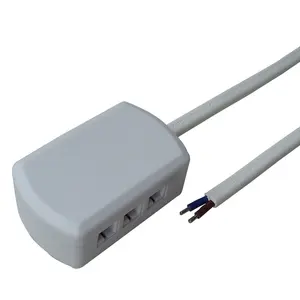 Adaptateur d'alimentation 24V connecteur d'éclairage led boîte de distribution de système de connecteur de moyeu 4 voies pour led sous la lumière de matériel d'armoire