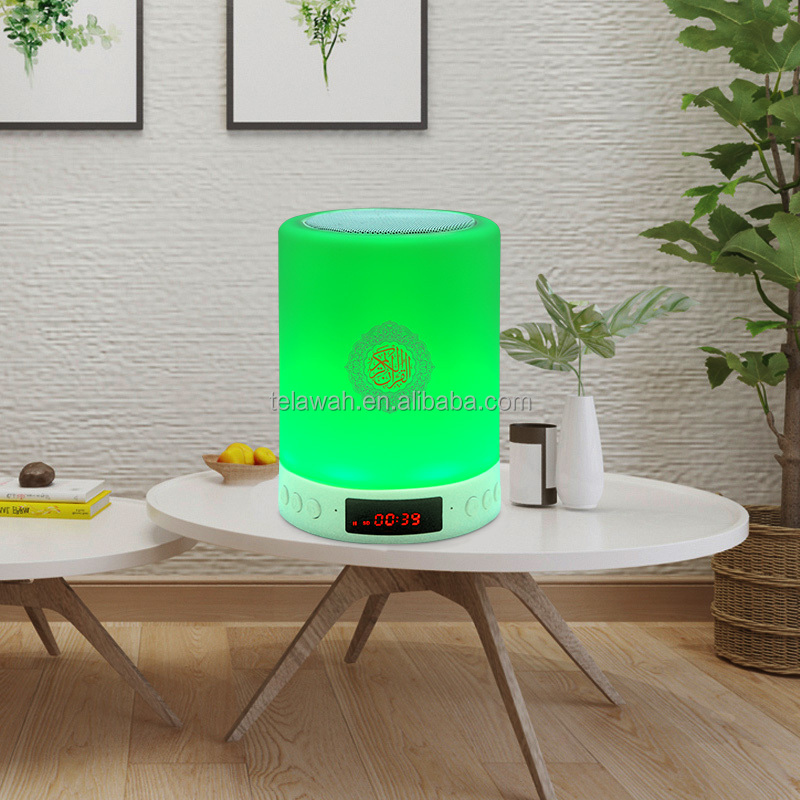 Портативная Сенсорная лампа, 16 светодиодов, Коран, молитвенный Динамик для детей, Обучающие Коран, часы Azan