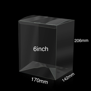 Taiqiu 4 Inches Pop Protector 0.35mm Transparent Auto-lock Bottom Clear Plastic Acetate Box For Packaging