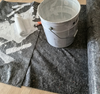 Rouleau de feutre de peintre en polyester recyclé non tissé, personnalisé, absorbant l'eau, anti-poussière, anti-rayures, protection de sol