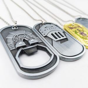 Металлические поделки, индивидуальная бирка для удостоверения личности, собаки с ожерельем, 3D металлические значки, этикетка, значки, значок, собственный уникальный дизайн, индивидуальная Настройка - Product Image 4