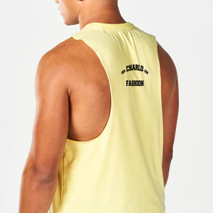 Gran oferta, camiseta sin mangas de gimnasio <span class=keywords><strong>Charlo</strong></span> para hombres, camisetas de entrenamiento de secado rápido, camisetas atléticas con tirantes, culturismo sólido, espalda cruzada muscular - Product Image 1