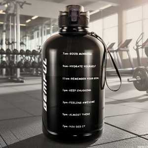 やる気のあるデザインフィットネスウォーターボトル3000ml容量新しいBPAフリー大人旅行ボトル広い口を持つワンクリックオープンふた - Product Image 6