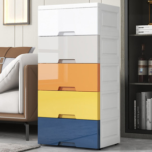 Tủ đựng đồ nhựa đa năng hiện đại thân thiện với môi trường 35cm dùng cho phòng khách, tủ quần áo trẻ em sơ sinh - Product Image 2