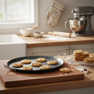 Tùy chỉnh thiết kế hiện đại Burger nướng <span class=keywords><strong>PAN</strong></span> bpa-miễn phí tấm phẳng bánh không dính Carbon thép Frying <span class=keywords><strong>Pan</strong></span> - Product Image 1