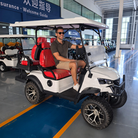 Carrito de Golf Eléctrico de Lujo de 3-4 Plazas, Cómodo, con Batería de 48v 72v, Personalizado, Todoterreno, Precio de Fábrica