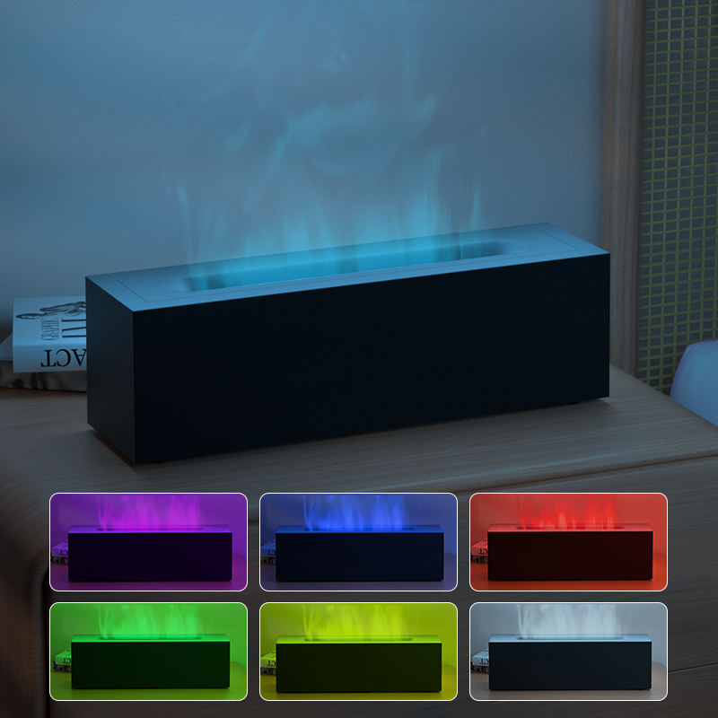 Grey(colorful flame)