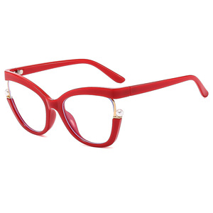 Monturas de Gafas Irregulares con Perlas, Montura Completa, Anti Luz Azul, Gafas de Moda para Mujer 2024 - Product Image 3