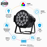 Projecteurs de scène LED RGBW IP20 pour intérieur avec contrôle DMX512, projecteurs LED Par Can pour spectacle événementiel