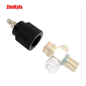อะแดปเตอร์อลูมิเนียมอัลลอยสีดำ ZimaKyfa CQJT-GT สำหรับเกลียว G1/2-14 ใช้กับตัวควบคุม HPA CO2 พร้อมหัวต่อแบบปลดเร็วขนาด 8 มม. แบบตัวผู้/ตัวเมีย - Product Image 5