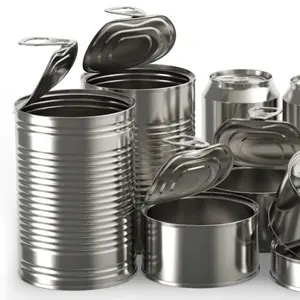 回收方形或圆形罐头食品罐头8盎司12盎司16盎司银空金属鱼缸宠物食品干花
