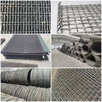 Tamis de pierre de carrière de grillage de fer Maille d'écran sertie Maille d'écran de vibration de sable
