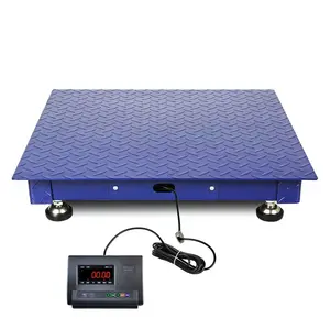 Balança eletrônica de piso de plataforma de venda quente de 5 toneladas personalizada com indicador de aço inoxidável