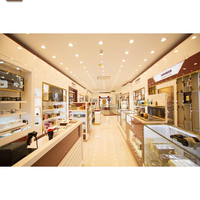 Kiosque de beauté intérieur avec LED Eco-Friendly Skin Care 3d Design Display Counter Table Cosmetics Mall Sourcils Booth Retail Perfume