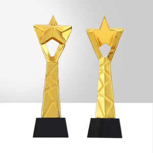 <span class=keywords><strong>Trofeos</strong></span> de Resina en Forma de Estrella con Logotipo y Nombre Personalizados de Fábrica JINZUN, <span class=keywords><strong>Trofeos</strong></span> de Resina para Ganadores y Logros, <span class=keywords><strong>Trofeos</strong></span> de Estrella Dorada - Product Image 1