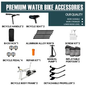Vélo aquatique gonflable à hélice pour 2 personnes avec <span class=keywords><strong>trois</strong></span> pontons en Drop Stitch pour les loisirs aquatiques - Product Image 6