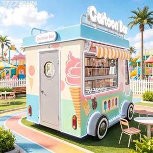 ZOWN Europe Market Battery Electric Food Truck Custom Layout 2-4m Aluminum/<b>Vinyl</b> Flooring Mobile Snack Van Festival Park Outdoor - Product Image 1