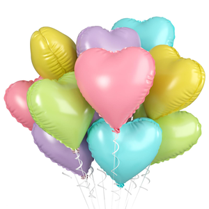 10 Globos de Helio en Forma de Corazón de 18 Pulgadas, Color Oro Rosa, Rojo y Rosa, para el Día de San Valentín, Bodas, Cumpleaños y Fiestas - Product Image 3