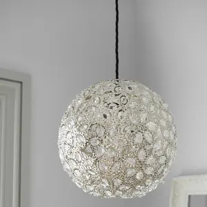 Suspension de luxe minimaliste suspendue lampe à led boule lustre abat-jour en aluminium avec cristal pour salle à manger hôtel