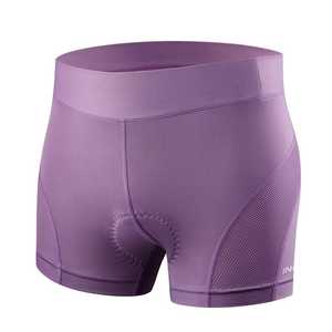 กางเกงขาสั้นออกกำลังกายผ้าฝ้ายสแปนเด็กซ์ของผู้หญิงมีสีที่ออกแบบมาสำหรับเล่นโยคะฟิตเนส - Product Image 3