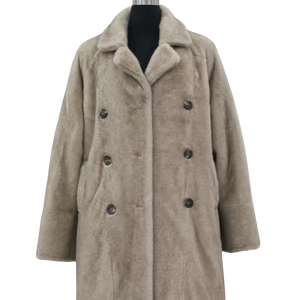 Cappotto in Ecopelliccia per <span class=keywords><strong>Donna</strong></span>, Cappotti in Pelle Naturale, <span class=keywords><strong>Trench</strong></span> in Pelle Lungo da <span class=keywords><strong>Donna</strong></span>, Abbigliamento Invernale Femminile - Product Image 1