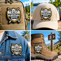 Patchs personnalisés en PVC, badges en silicone, appliques pour vêtements, écussons 3D souples en caoutchouc avec logo, patchs velcro – Vente en gros