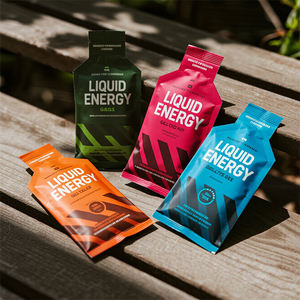 사용자 정의 병 모양의 플라스틱 파우치 액체 향 주머니 가방 음료 액체 에너지 젤 향 주머니 주머니 에너지 젤 포장 가방 - Product Image 6