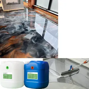 Lantai cat Epoxy Self-Leveling gudang Non-Slip Pot Epoxy lantai cat Solid Epoxy